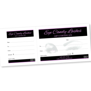 Gift Cert   Eye Candy Lashes